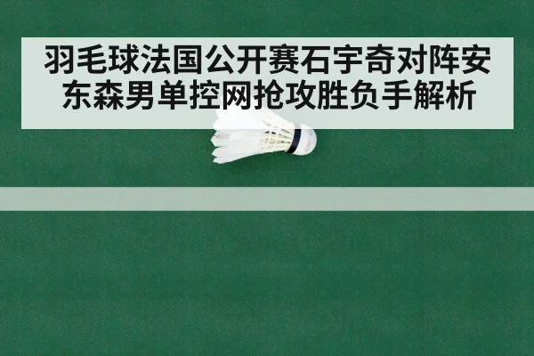 羽毛球法国公开赛石宇奇对阵安东森男单控网抢攻胜负手解析